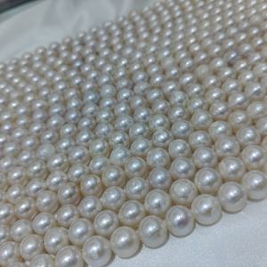 Perles d'eau douce Edison blanches nucléées de 9 à 11 mm, style mignon, vente en gros, perles naturelles véritables, très demandées - Product Image 5