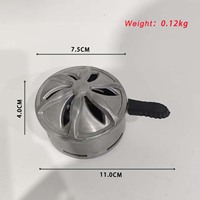 Dispositif de gestion de la chaleur pour chicha en gros, couvercle chauffant pour charbon avec poignée en silicone et boîte de vente au détail