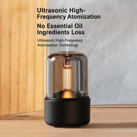 Diffuseur d'arômes USB à lumière de bougie, silencieux, ultrasonique, veilleuse pour chambre à coucher, hôtel, maison