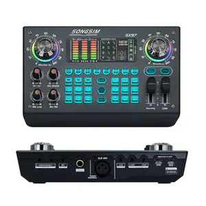 Xtuga SX97 scheda audio Streaming Podcast Equipment Bundle Broadcasting Recording Gaming Sound Card