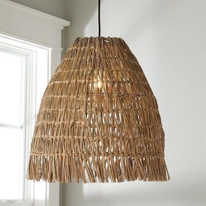 Wabi Mono Style Rattan Pendant Lamp Round Energy Saving <b>Light</b> Source For Living Room <b>Dining</b> Room Tea Room Study Bedroom - Product Image 5