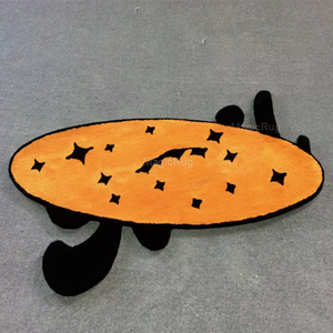 Alfombra moderna, alfombra personalizada hecha a mano, alfombra de mechón, diseño de calabaza de <span class=keywords><strong>Terror</strong></span> de Halloween, alfombra lujosa - Product Image 5