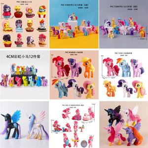 Colección de Figuras de Pony Twilight Sparkle y Pinkie Pie, Figuras de PVC, Decoración de Mesa de Postres y Pasteles, Escala 1:32 - Product Image 2