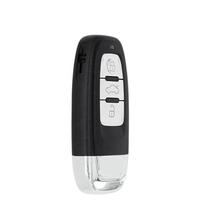 Coque de clé télécommande KEYDIY, style Audi Q5, coque de clé de voiture intelligente (3 boutons), matériau ABS, couleur noire