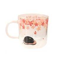 Koreaanse Japanse Roze Sakura Leuke Kat Kitten Meisje Glas Cup Melk Water Cup