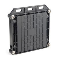 Kotak Penyambung Serat Optik 24-Core Aerial, Kotak Enklosur Kabel Serat Optik Tahan Air Luar Ruangan 12-Core 2 Inlet 2 Outlet