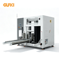 Machine à ouvrir les cartons automatique verticale électrique GURKI GKL-412 équipée d'un PLC pour la ligne d'emballage alimentaire, de boissons et de bois