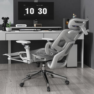 Sedia da Ufficio Ergonomica in Offerta Speciale, Interamente in Rete, Design Ergonomico, Regolazione dell'Altezza, Comoda Sedia Girevole da Ufficio con Supporto Lombare - Product Image 5