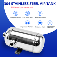 Réservoir à air portable YC-0.5L/0.13 gallons 12 bars 181 PSI en acier inoxydable 304 pour compresseur