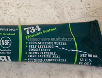 Scellant silicone RTV transparent MKX38 DOWSIL 734/739, qualité construction, 300 ml