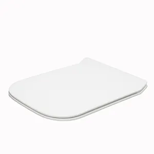 Melhor preço forma quadrada uréia soft close toilet seat para sanitários