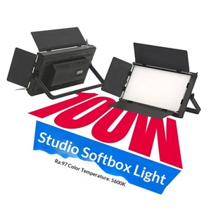 Lumière de studio photo professionnelle pour photographe, 100W, 3200K, 5600K, panneau LED silencieux pour audio et vidéo - Product Image 3