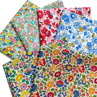 Tissu mince en popeline de coton à imprimé Floral pour enfants, accessoires de vêtements pour femmes, vente en gros