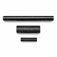 Tube conique en fibre de carbone, tube creux conique léger, épaisseur 3 mm, pour canne à pêche, manche de golf et articles de sport