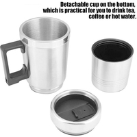 Nouvelle tasse chauffante pour voiture, 12/24V, bouilloire électrique, café, thé, tasse chauffante, chauffe-eau, bouilloire de voyage pour voiture