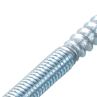 Baut Gantung Metrik Kelas 4.8 Berulir Dua Ujung, Penggerak Torx, Baja Karbon Galvanis, Self Tapping