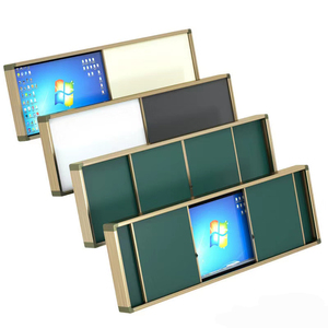 4000x1305mm sınıf öğretim kullanımı itme çekme tahtası özel kuru silme panoları manyetik sürgülü kara tahta yeşil tahta - Product Image 1