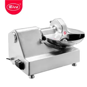 Meat Cutter Machine Commercial Food Processor Cutting Mixer Bowl Minced Meat Sausage Stuffing Equipment