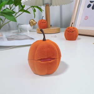 Sáng Tạo bí ngô hình dạng nhung đồ trang sức Hộp quà tặng Halloween Quan Tài thiết kế cho màn hình độc đáo và thanh lịch - Product Image 5