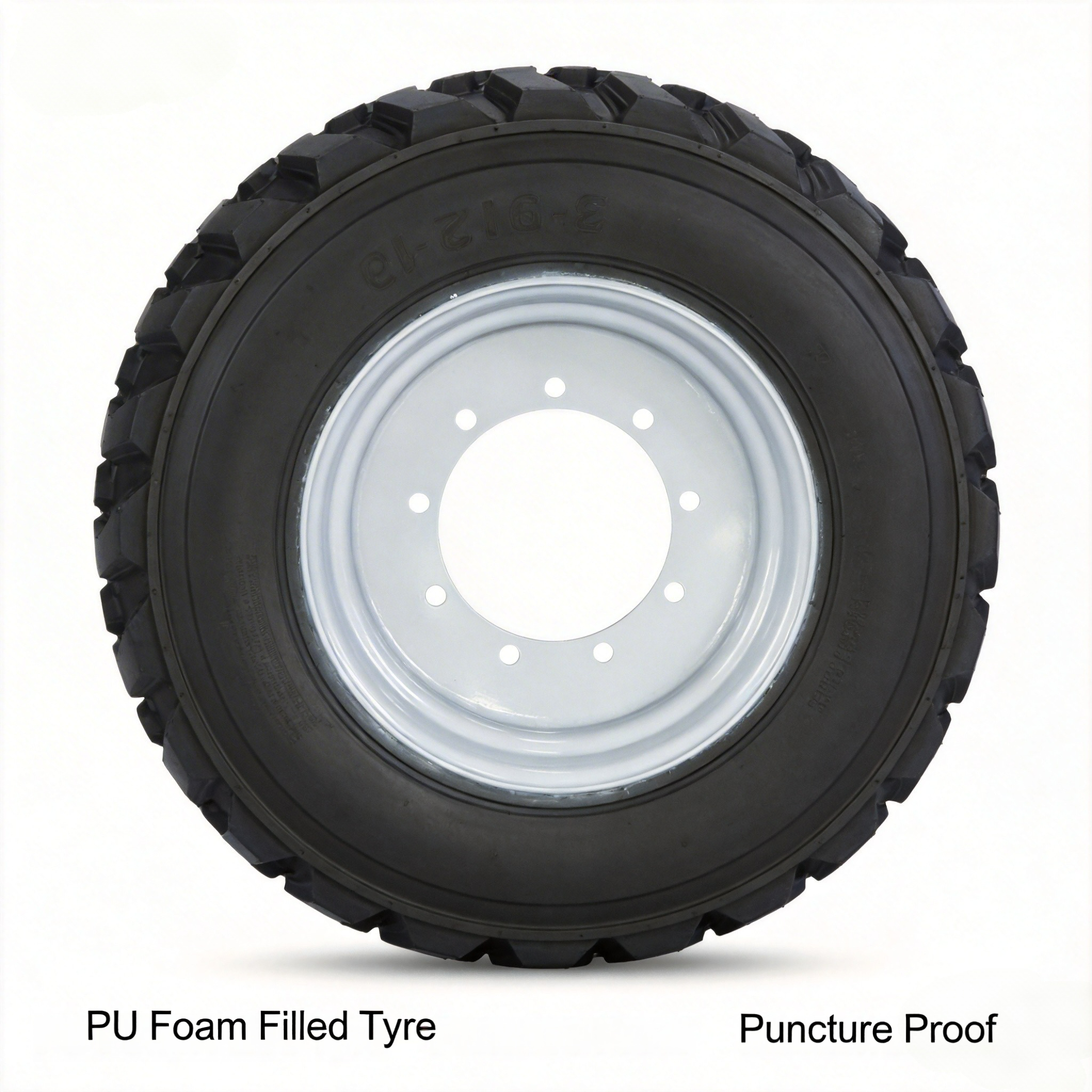 14-17.5 PU Foam Filled Tire for Reach Stacker Port Crane Heavy Duty Puncture Proof Flat Proof Industrial Solid Tyre High Mileage