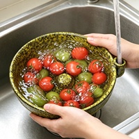 ESTICK Berry Spoelbak Keramisch reservoir met centrale stroomgeleidingskegel maakt het wassen, aftappen en serveren voor dagelijks huishoudelijk gebruik mogelijk