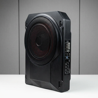 Subwoofer de voiture amplifié 10 pouces 230W, amplificateur de basses fin sous siège, système audio universel 4 Ohm 12V