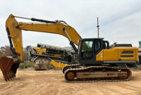 Excavatrice sur chenilles hydraulique XE380GK très demandée et durable pour carrières de roche et démolition de couches de roche, grande pelle de construction minière