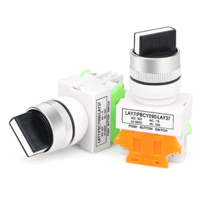 Interruptor de Botón LAY37, Interruptor de Encendido con Bloqueo Automático de 2/3 Velocidades, Interruptor de Botón Pulsador LAY37 Y090 de 22 mm - Product Image 2