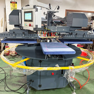 Máquina de prensa de calor neumática de 4 <span class=keywords><strong>estaciones</strong></span> con precio personalizado para fábrica, con máquina de transferencia de calor de película de despegue rápido - Product Image 5