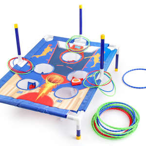 Juego de lanzamiento de bolos 2 en 1, juguetes para niños, juego de lanzamiento de anillo Diy, juego de juguete plegable deportivo para lanzar - Product Image 3