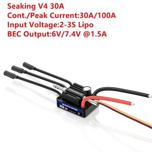 ESC Brushless <span class=keywords><strong>Hobbywing</strong></span> SEAK1NG V4 <span class=keywords><strong>30A</strong></span> / 60A / 90A / 120A / 160A étanche IP67 avec BEC programmable pour bateau de pêche RC - Product Image 2
