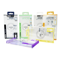 Vente chaude Matériaux recyclés Boîte en plastique PVC transparente pour emballages de coques de téléphone Tailles personnalisables
