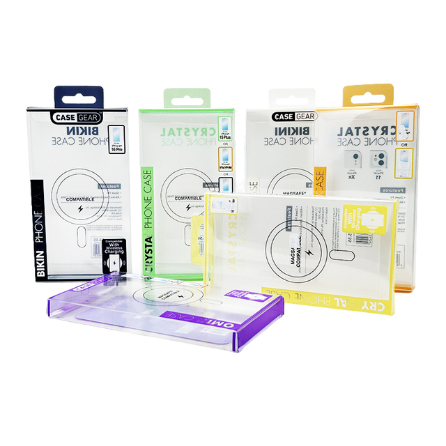 Hot Sale Recycled Materials Clear Vinyl PVC Plastic Box Packaging for Cell Phone Cases Customizable Sizes