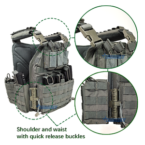 سترة واقية من النايلون والبوليستر من أكسفورد ، معدات السلامة التكتيكية للوحة 10x12" - Product Image 6