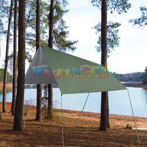 Camping en plein air bâche soleil abri tente pluie mouche nylon pu imperméable léger équipement de survie piscine bâches pour le camping - Product Image 1