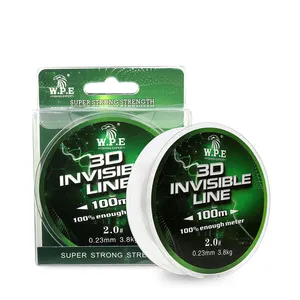 W.P.E Brand Nylon Line 100m/150m/300m/500m 0.23mm-0.60mm Strong Monofilament 3.8 KG-22KG Carp Fishing Line Japanese Material