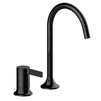 Robinet de lavabo de salle de bain de luxe de haute qualité, robinet cascade en laiton chromé