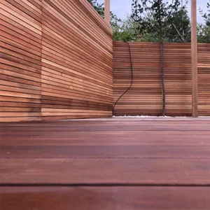 屋外トロピカル無垢広葉樹IPE外装木製サイディングパネル防水モダンスタイル