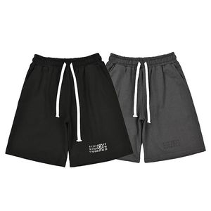 Pantalones cortos deportivos informales de moda de verano con bordado digital, pantalones versátiles MM6 de cinco pulgadas para hombres y mujeres - Product Image 1