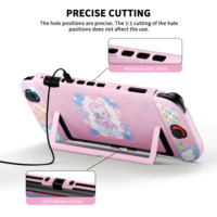 Coque de protection rose Lolita Cat en gros pour Nintendo Switch 2, cadre rigide en PC avec coque de remplacement en silicone pour Joy-Con