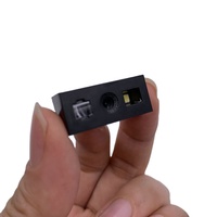 TOTINFO - Escáner de Códigos de Barras 1D 2D Compatible con Android, Mini Módulo de Escaneo, Lector de Códigos QR Micro PDA con LED, Interfaz USB TTL, Tamaño A4