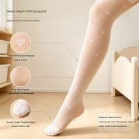 Collants d'été ultra-fins respirants en nylon polyamide de couleur unie pour enfants, collants de danse fins, chaussettes en maille pour filles