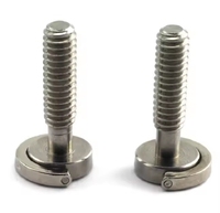 Tornillos y Tuercas de Montaje para Trípode de Cámara de Acero Inoxidable de Alta Calidad de 1/4 Pulgada, Soporte Oculto para Cámara con Anillo de Eje Largo en D, Personalizable de Fábrica