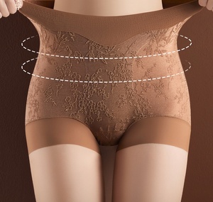 Женские бесшовные трусы в китайском стиле с жаккардовым тиснением, высокой талией, утягивающие живот и подтягивающие ягодицы - Product Image 3