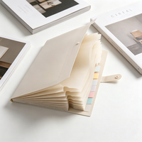 Porte-documents extensible à 8 pochettes en PP A4 pour l'organisation des documents de l'école et du bureau