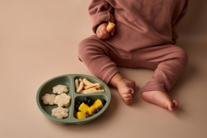 Tùy chỉnh in BPA free Silicone Toddler Feeding Set trẻ em Bộ đồ ăn Kid đồ ăn LED cai sữa bé dao kéo crokery Set - Product Image 2