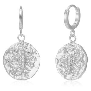 Boucles d'oreilles <span class=keywords><strong>horoscope</strong></span> en acier inoxydable, bijoux personnalisés en or plaqué or, pendentif en forme de signes du zodiaque, boucles d'oreilles d'astrologie - Product Image 6