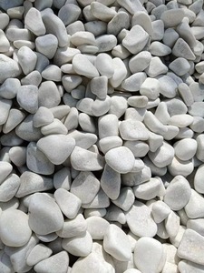 Qualità di esportazione indiana bianco pietra naturale ciottoli caduti per il paesaggio e decorazioni da giardino per la vendita di esportazione
