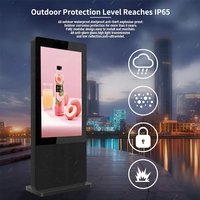 Pantalla LCD Publicitaria Personalizada de 49 y 55 Pulgadas, Tótem de Pantalla Grande para Exteriores, Resistente al Agua IP65, Señalización Digital LCD