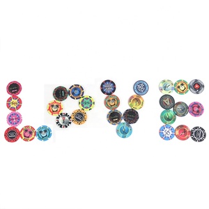 <span class=keywords><strong>Jetons</strong></span> en céramique de casino de couleur personnalisée <span class=keywords><strong>jetons</strong></span> de jeu de <span class=keywords><strong>blackjack</strong></span> baccarat de haute qualité pièces de monnaie imprimées logo pièces commémoratives - Product Image 1